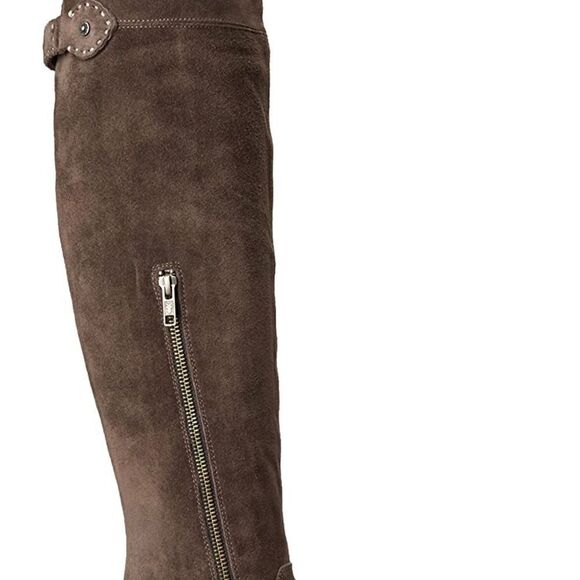 FRYE Women's Shirley Over-The-Knee Engineer Boot Size 5.5 NEW Smoke Color - Picture 11 of 15